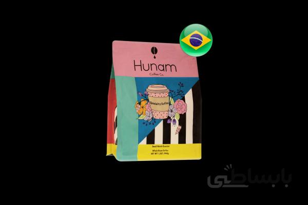 قهوه برزیل سانتوس اورجین 100% عربیکا هونام