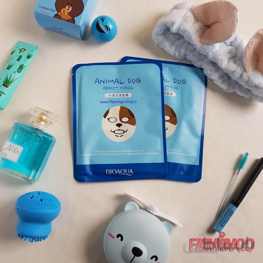 ماسک ورقه ای حیوانات طرح سگ بیواکوا – Bioaqa Dog Tender sheet mask