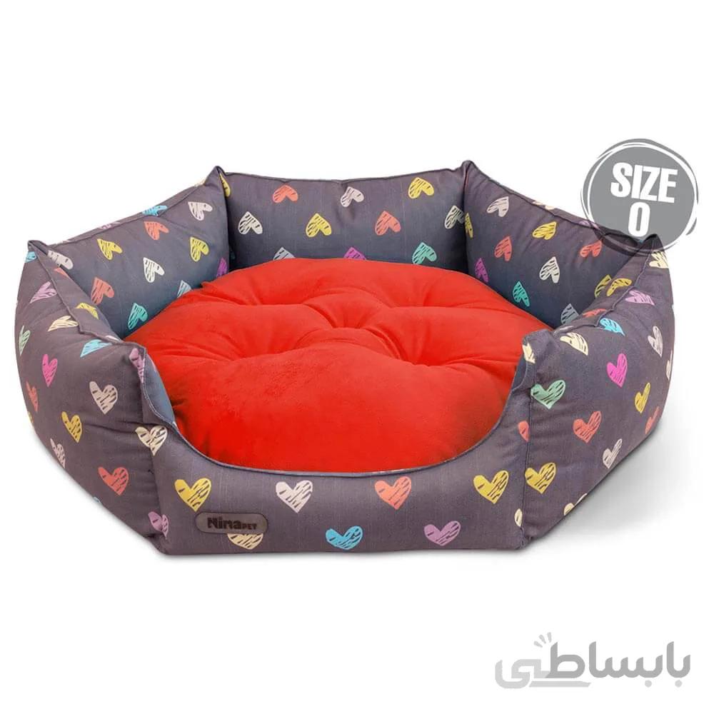 جای خواب شش ضلعی سگ و گربه نیناپت مدل VIP قلب ا Ninapet Hexagon Bed For Dogs And Cats Heart Model