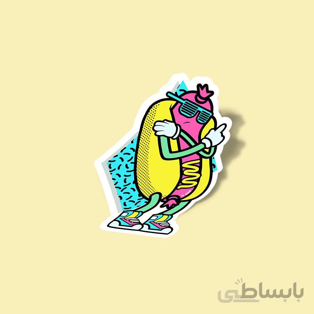 استیکر cool-hotdog