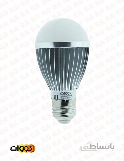 لامپ LED حبابی 7.5 وات بدنه آلومینیومی اکووات