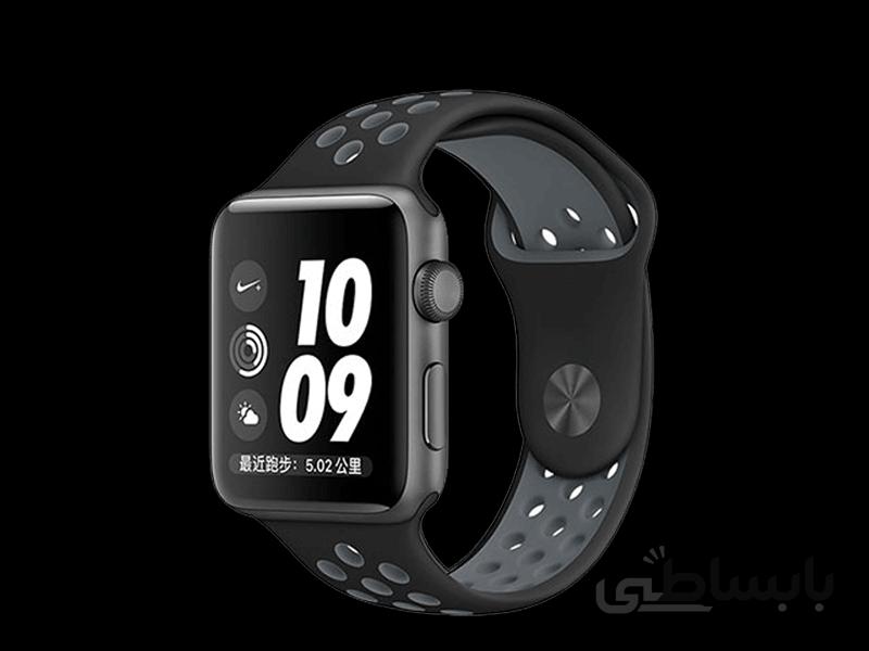 بند سیلیکونی طرح Nike مناسب برای اپل واچ 38/40 میلی متری ا apple watch band nike silicone 38/40mm purple/green