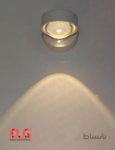 چراغ دکوراتیو لنزدار یک‌طرفه 3 وات بدنه سیلور IP20