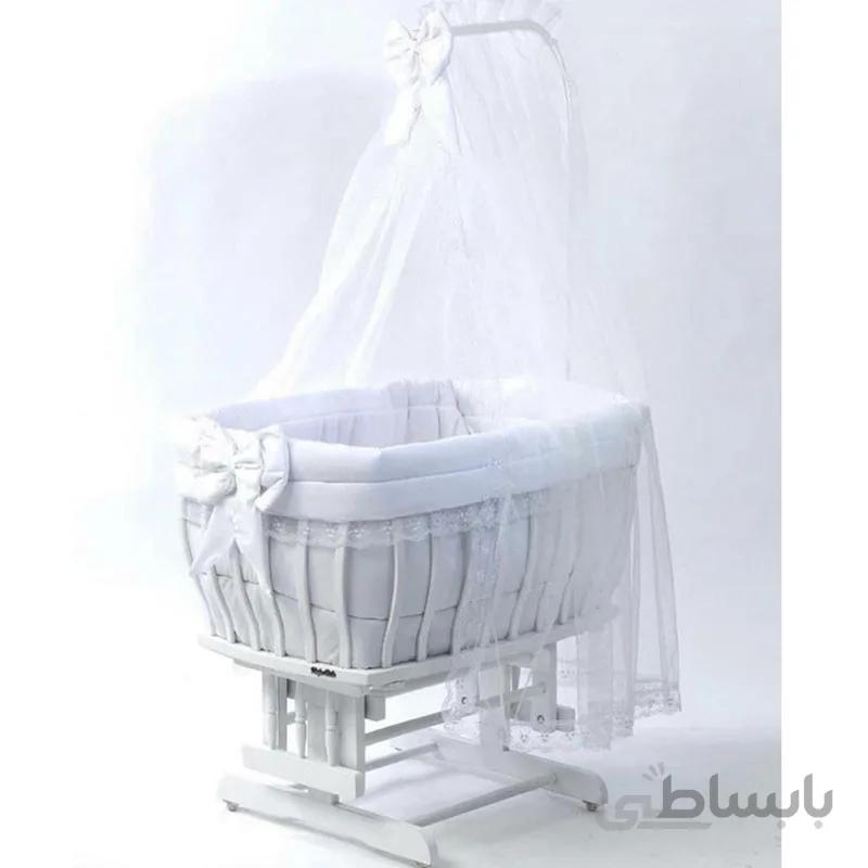تخت شل پلاس سفید چوب