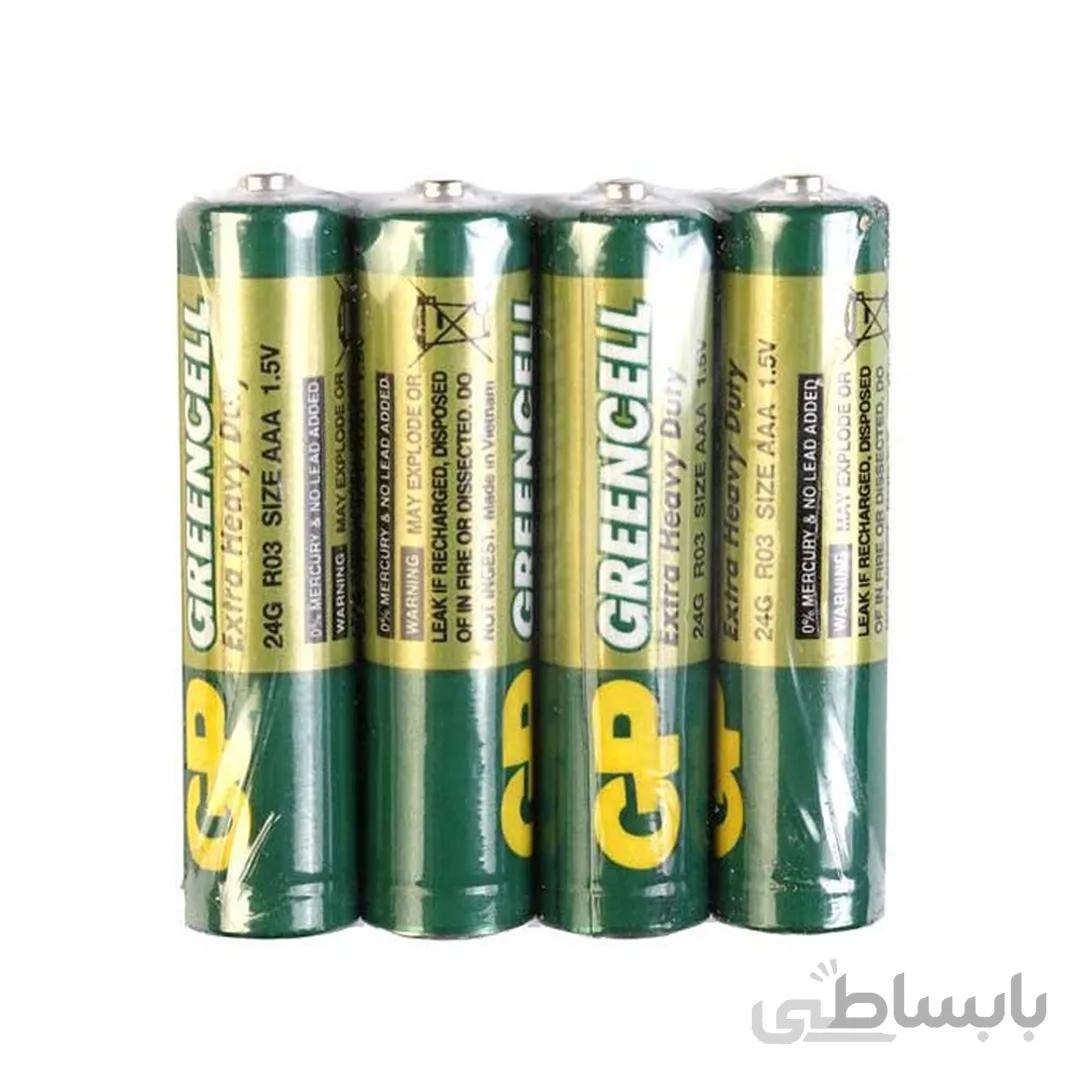 باتری نیم قلمی GreenCell مارک GP بسته 4 عددی
