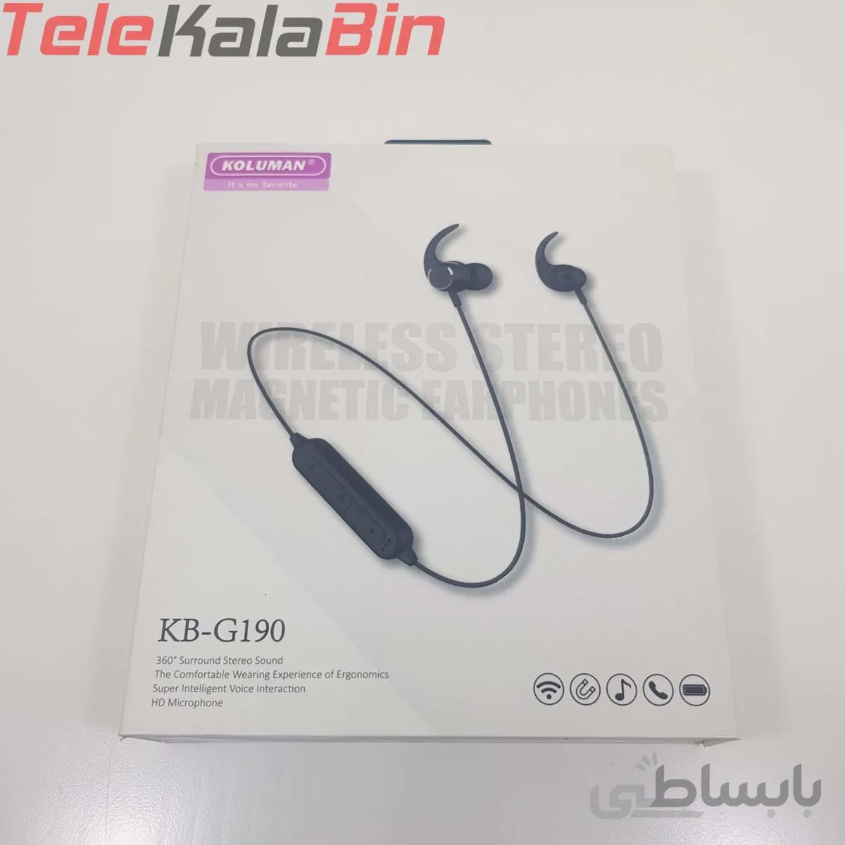 هندزفری بلوتوثی کلومن مدل KB-G190 ا Klomen Bluetooth Handsfree Model KB-G190