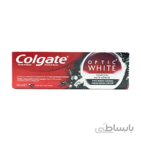 خمیر دندان سفیدکننده زغالی کولگیت حجم 50ml