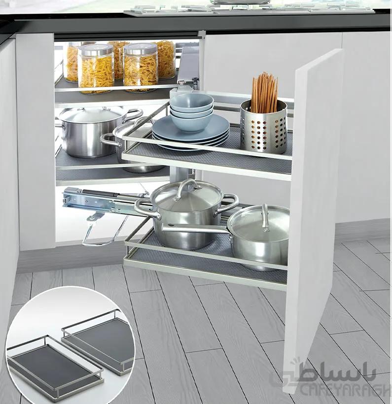 مجیک کرنر کابینت زمینی آرامبند مدل WB2106