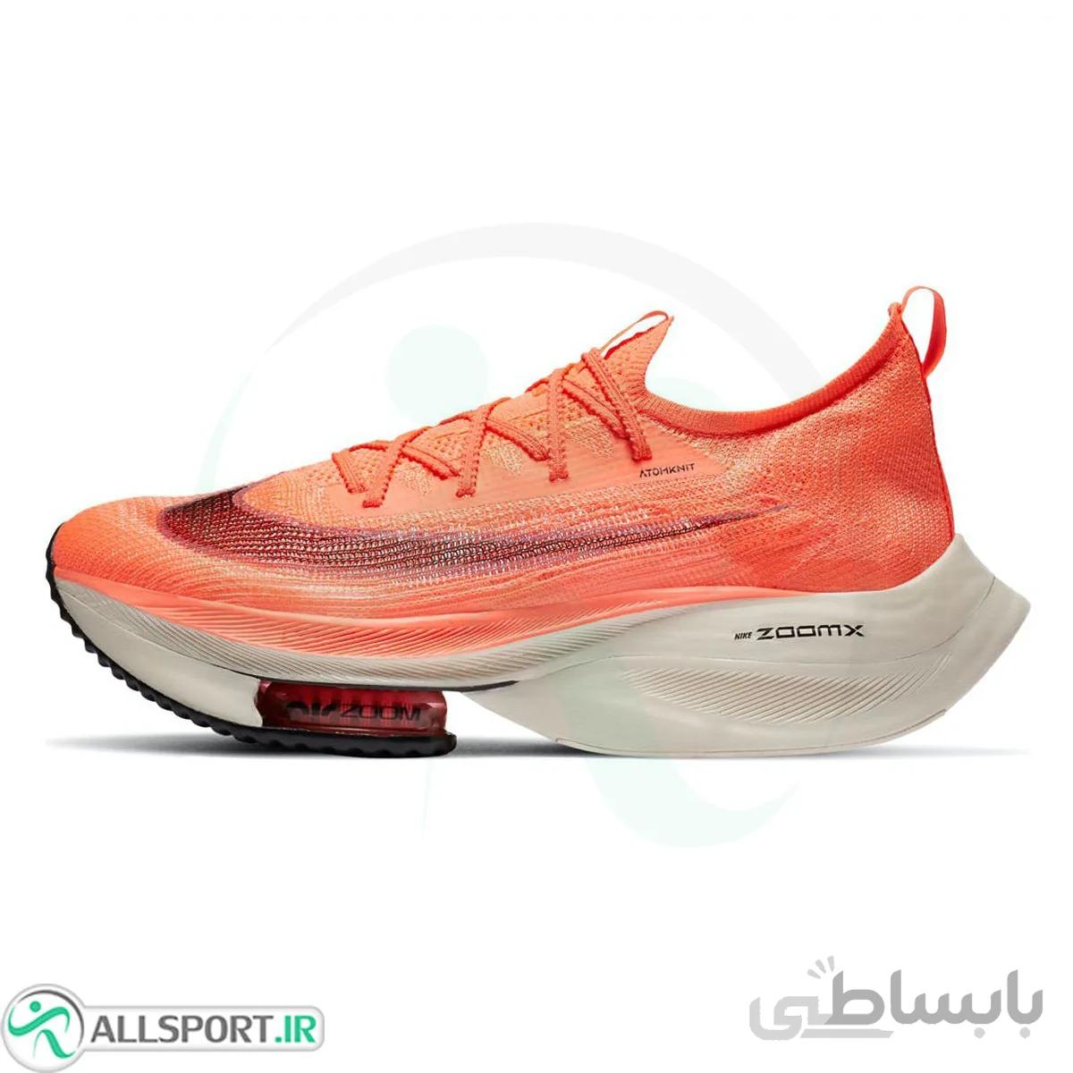 کتانی رانینگ مردانه نایک طرح اصلی Nike Air Zoom Alphafly Next White Orenge