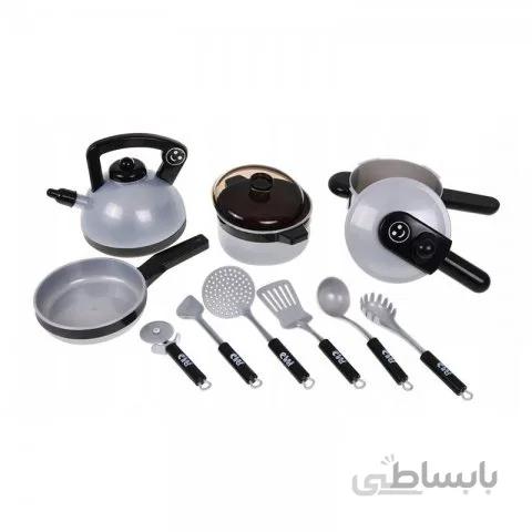 اسباب بازی ست لوازم آشپزخانه طرح نقره مدل WY3531