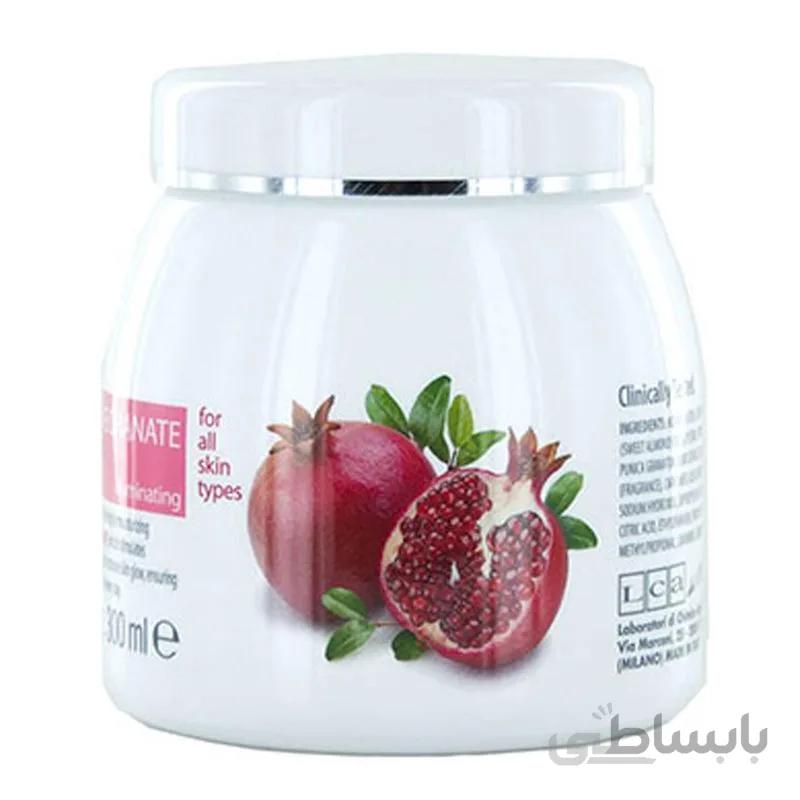کرم صورت آبرسان و شفاف کننده کلیون مدل Pomegranate Juice Face Cream حجم 300میلی لیتر ا Cliven Pomegranate Juice Face Cream 300 ml
