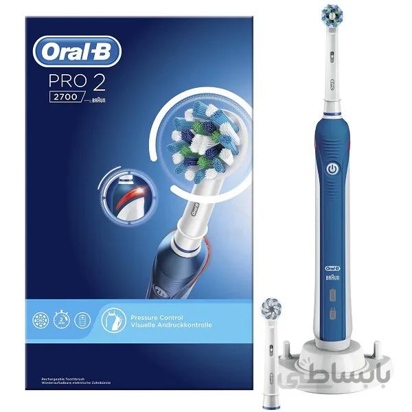 مسواک برقی اورال بی Oral-B سری Pro2 مدل 2700 | سری کراس اکشن، دارای سنسور فشار