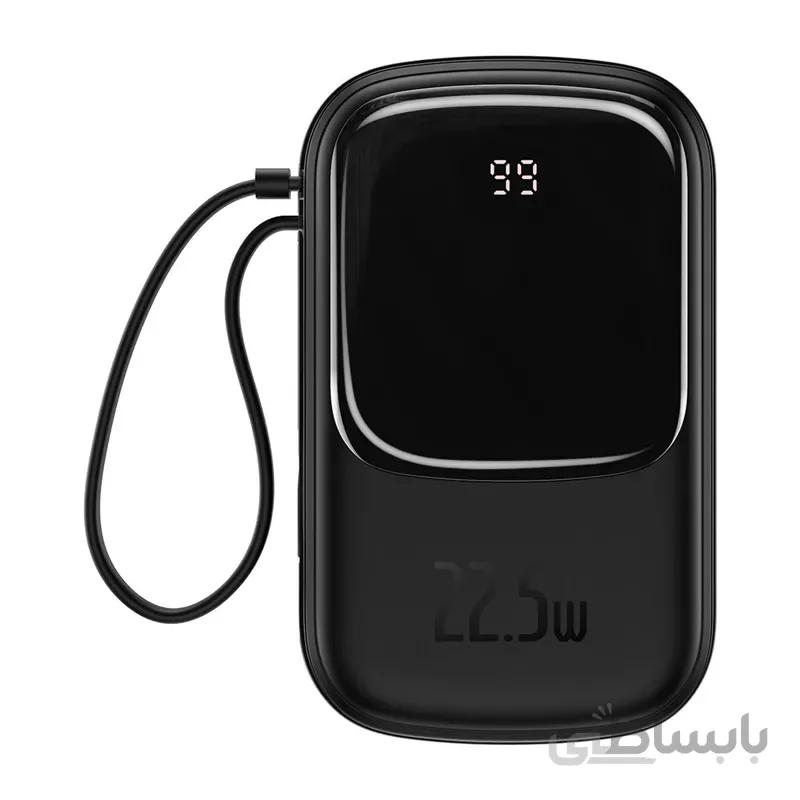 پاوربانک 20 هزار میلی آمپر با کابل لایتنینگ بیسوس 22.5 واتی مدل Baseus PPQD20I ا Baseus PowerBank 20000 mAh 22.5W PPQD20I