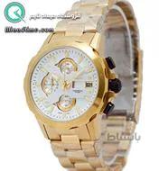 ساعت مچی ویولت زنانه کرنوگراف گرد فلزی طلایی صفحه سفید کد 0414/2L