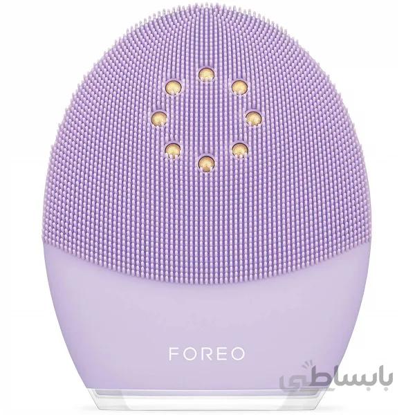 فیس براش فورئو FOREO مدل لونا پلاس LUNA PLUS 3 | پاکسازی با فناوری T-SONIC ماساژ با گرم کردن صورت ا FOREO LUNA 3 PLUS Sonic Smart Silicone Electric Facial Cleansing Brush for Sensitive Skin