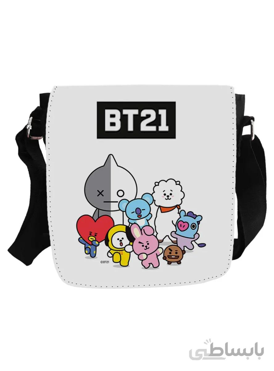 کیف دوشی پاسپورتی طرح bts-bt21