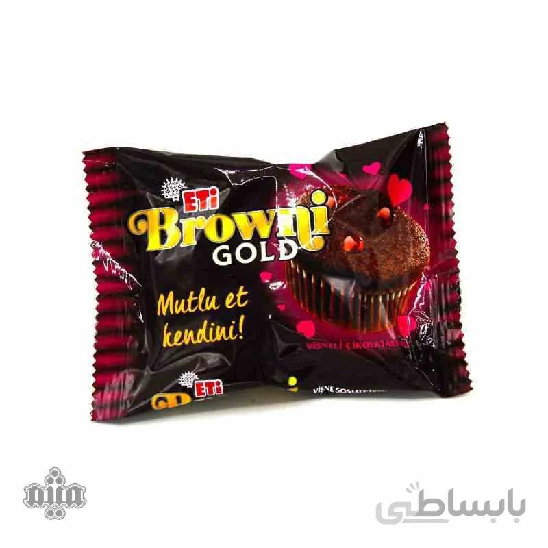 کیک برونی گلد