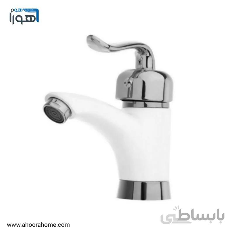 شیر روشویی مدل قاصدک سفید کروم