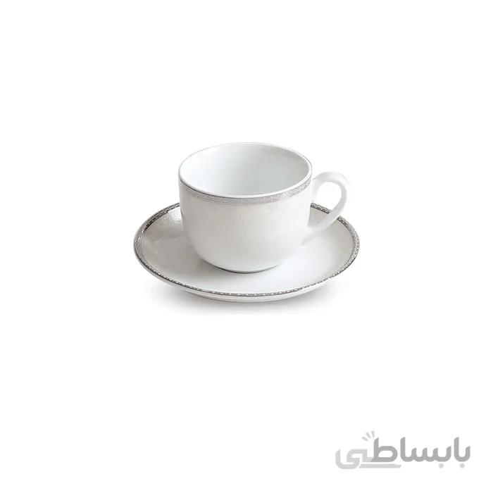سرویس چینی 12 پارچه چای خوری ریوا پلاتینی درجه یک