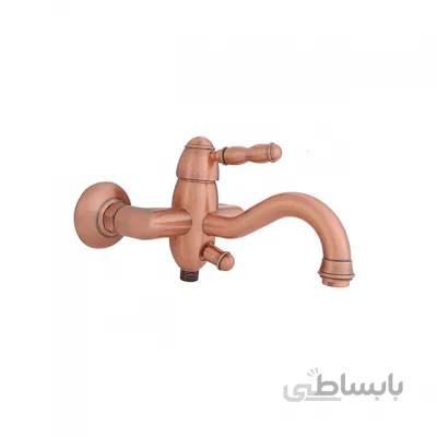 شیر مخلوط دوش موست مدل رنسانس مسی