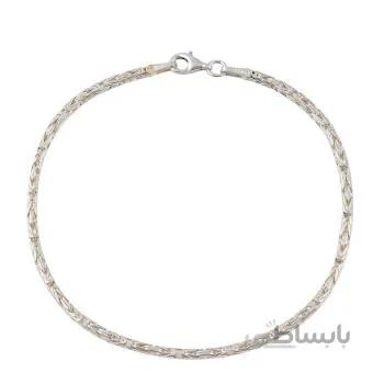 دستبند نقره بازرگانی میلادی مدل فانتزی کد DP_514