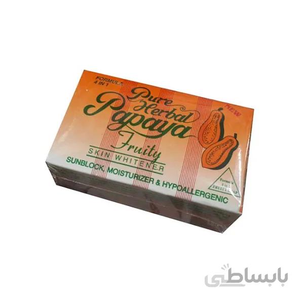 صابون سفید کننده پوست پاپایا حجم 135 گرمی