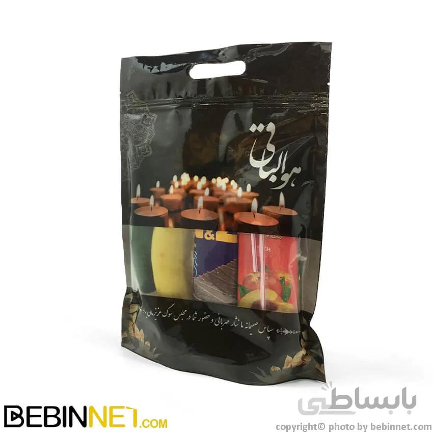 پاکت ترحیم دسته دار زیپ کیپ 22*32 کد 216