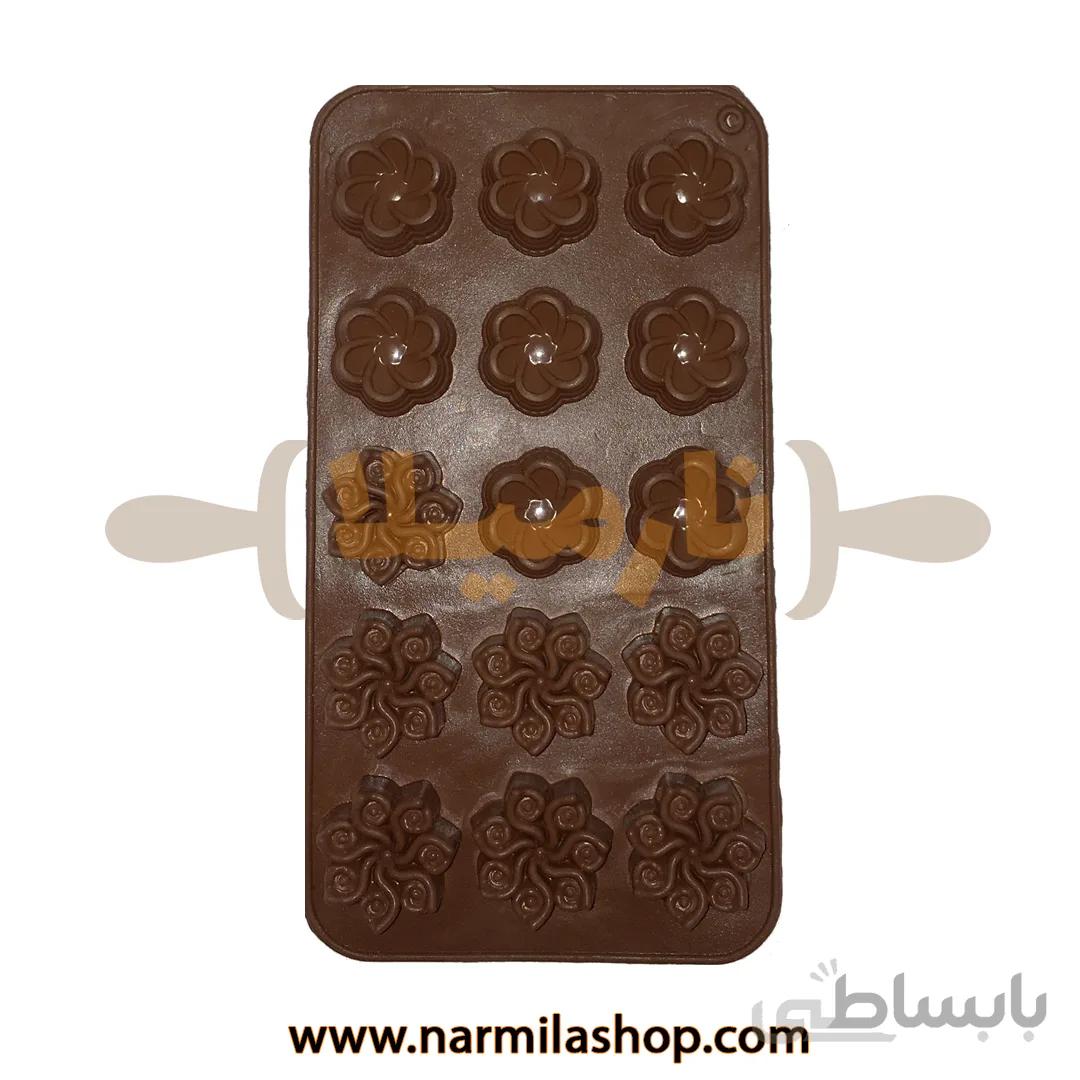 قالب شکلات طرح لاله و گل پیچ مدل SU01