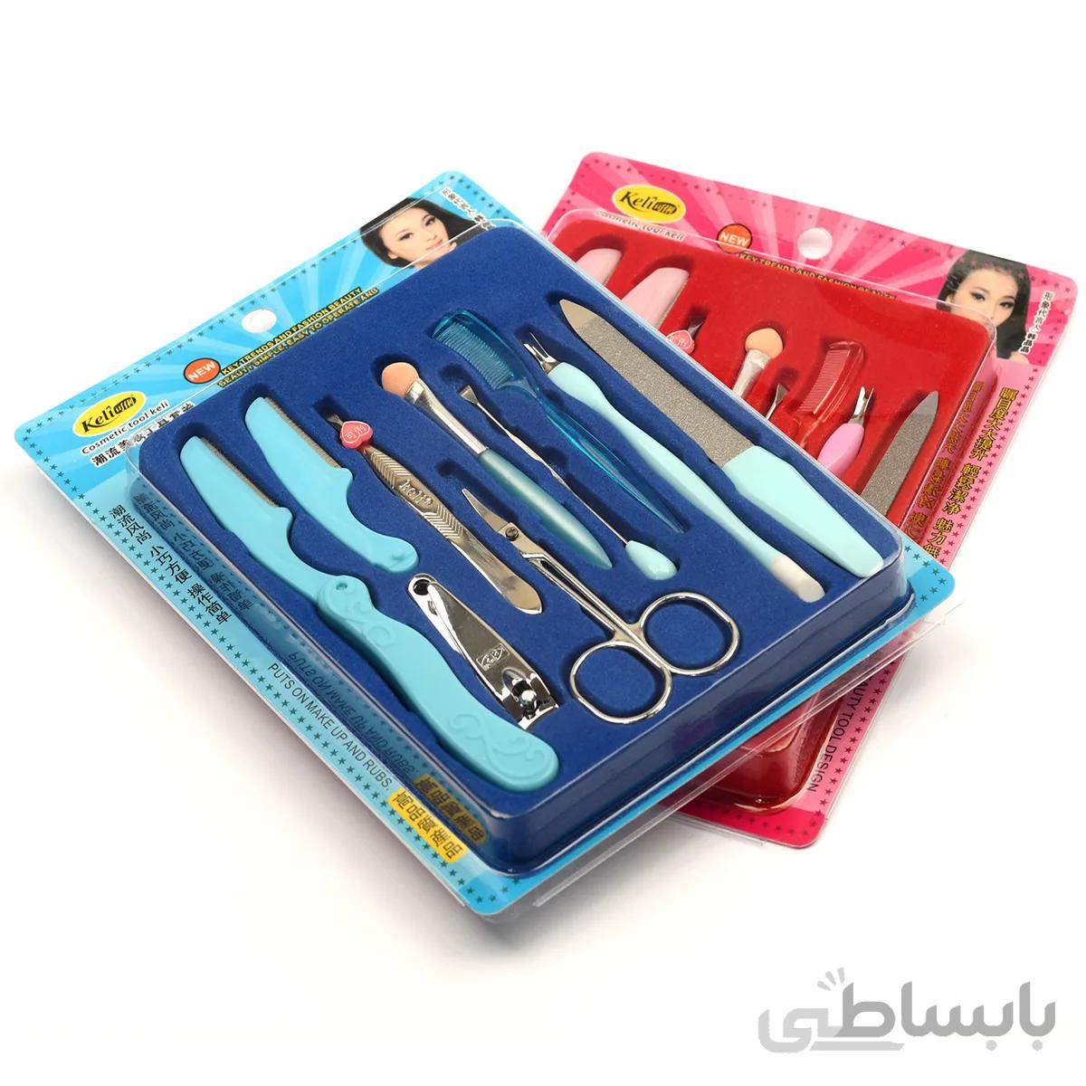 ست اصلاح ابرو و مانیکور 10 تکه کلی Keli