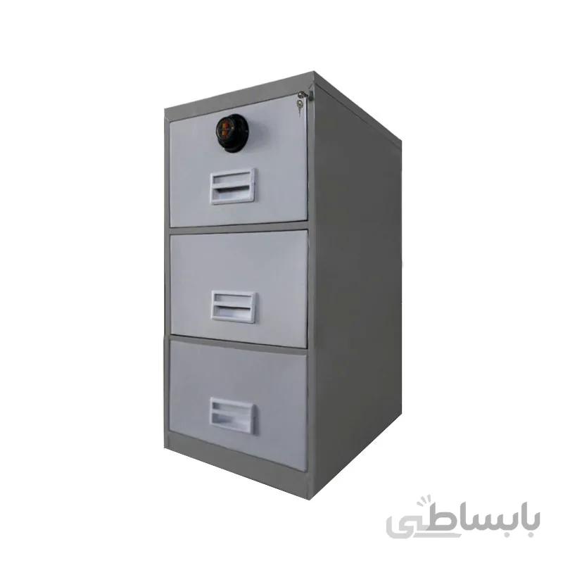 فایل فلزی رمزدار سه کشو