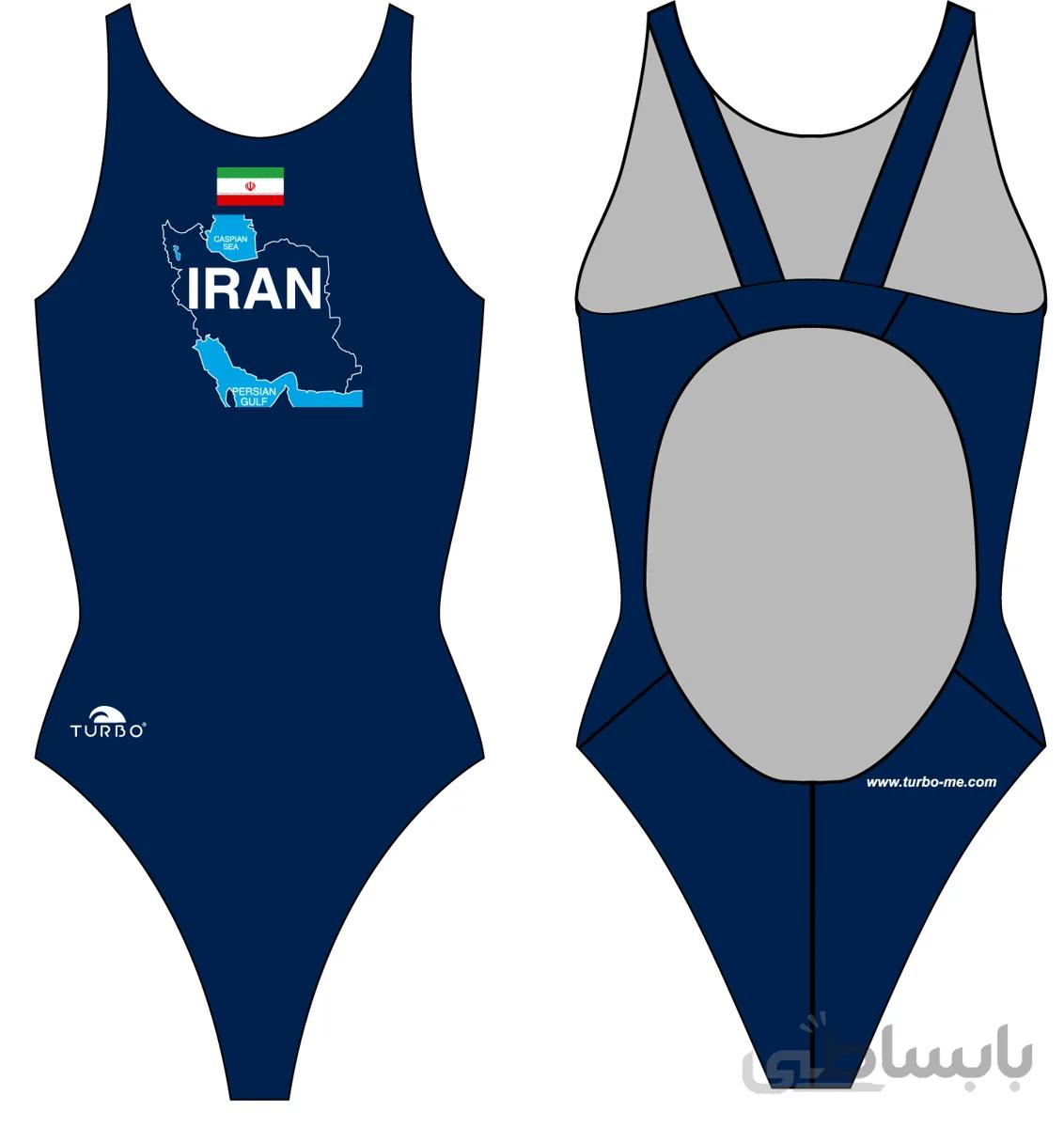 مایوی شنای زنانه توربو IRAN MAP THICK ا Turbo women swimsuit IRAN MAP THICK