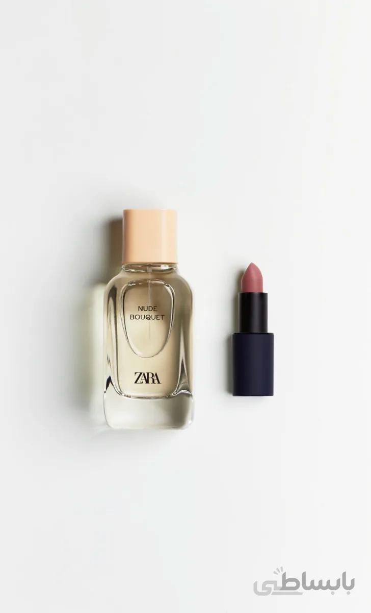 عطر زنانه زارا نودبوکه + رژ NUDE BOUQUET+LIP STICK