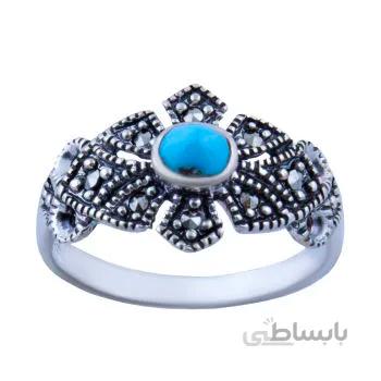 انگشتر نقره زنانه مدل فیروزه کد aw_195