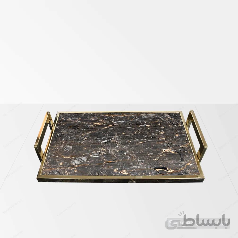 سینی طلایی سنگی گلسا