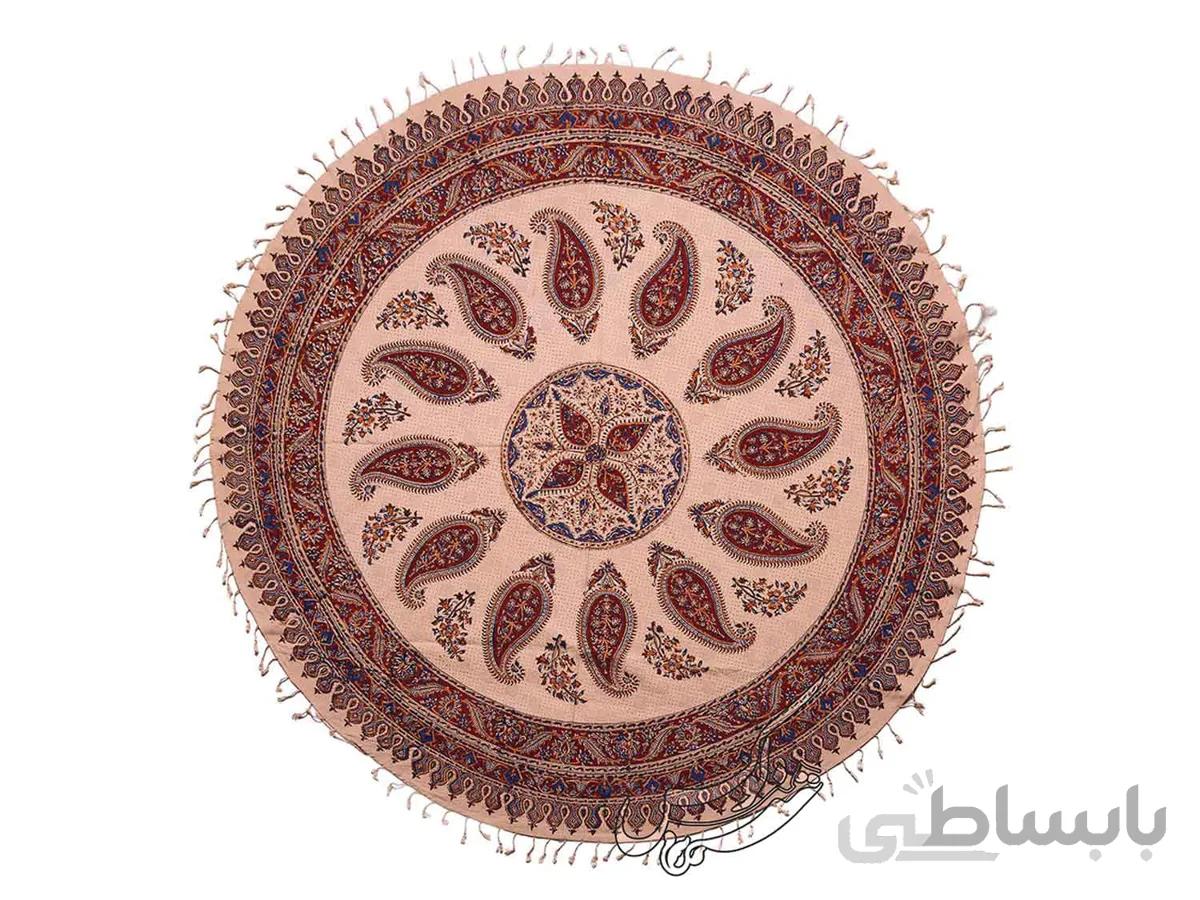 پارچه قلمکار گرد طرح منظومه