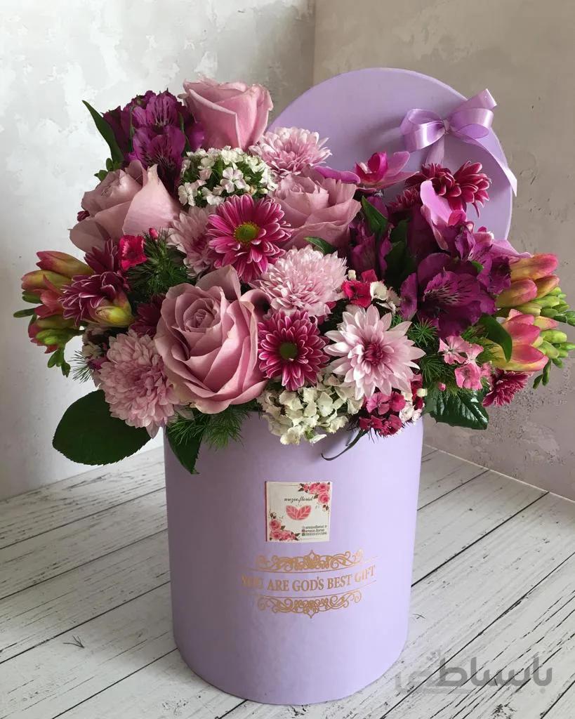 باکس گل رز یاسی