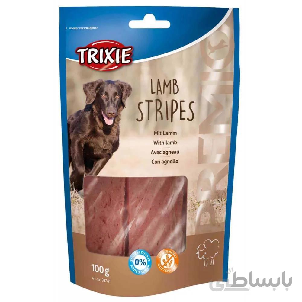 تشویقی سگ تریکسی مدل lamb stripes وزن 100 گرم ا Trixie Lamb Stripes for Dog 100g