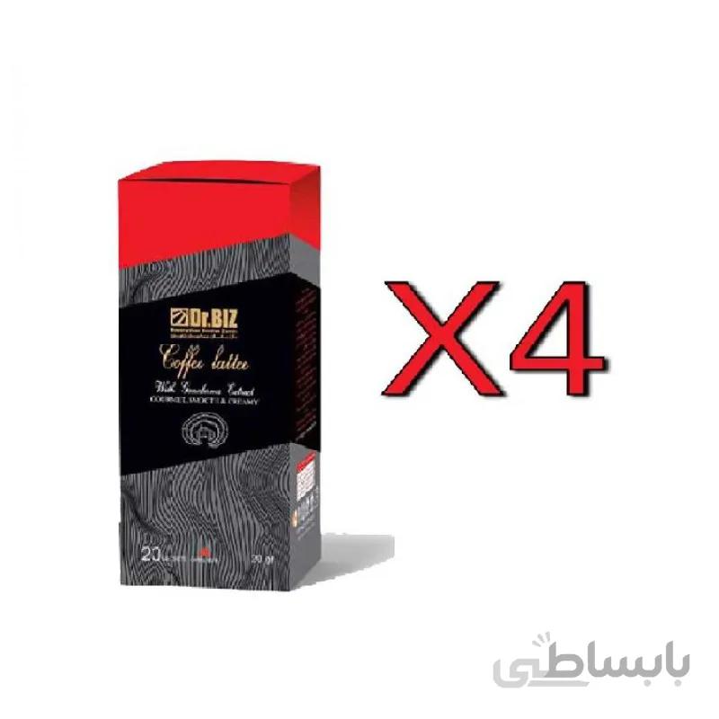 قهوه فوری لاته با قارچ گانودرما دکتر بیز پک 4 عددی