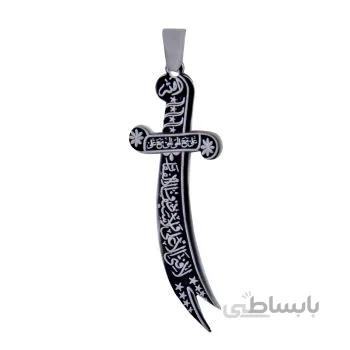 اویز گردنبند نقره مدل شمشیر ذوالفقار کد pkd_019