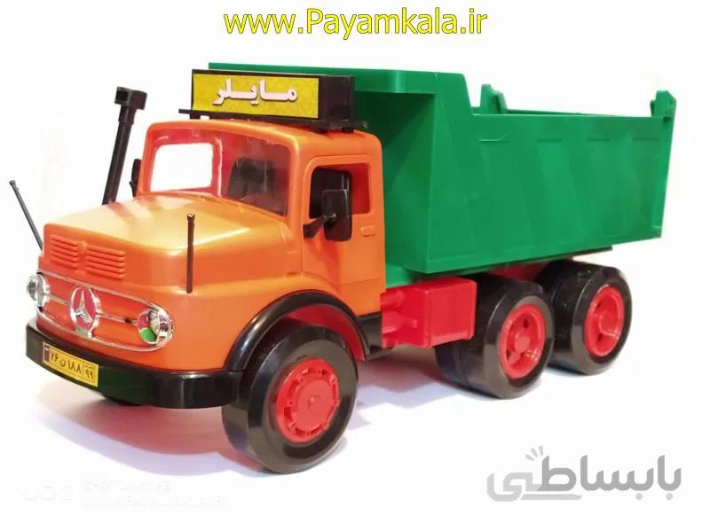 اسباب بازی کامیون مایلر (خوش رکاب) پلاستیکی 1:12 نارنجی