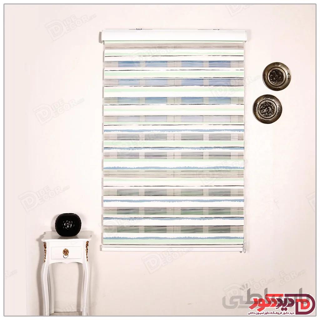 پرده زبرا چاپی دو رو طرح دار کد H-156
