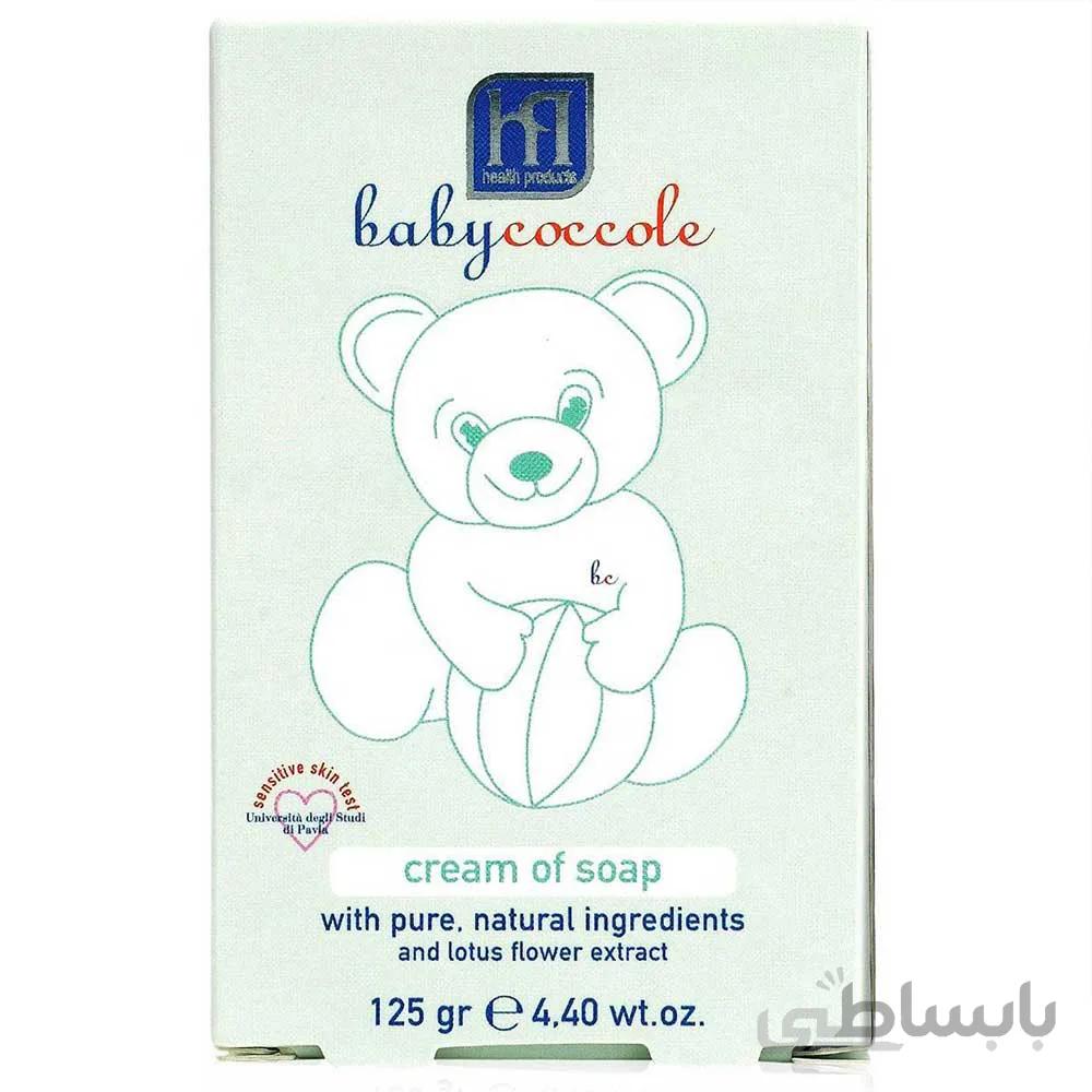 صابون بچه بیبی کوکول baby coccole مدل قالبی حجم 125 گرم
