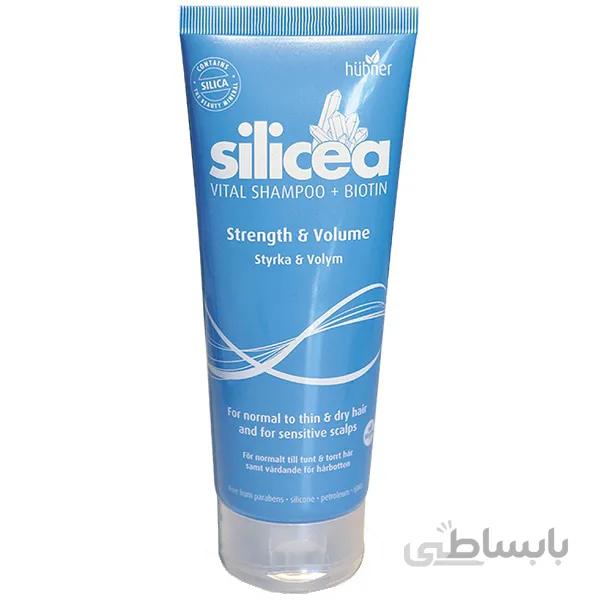 شامپو ضد ریزش و رشد موی سیلیسیا SILICEA حاوی بیوتین BIOTIN حجم 200 میل