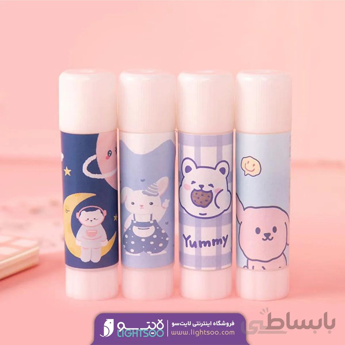 چسب ماتیکی ۹ گرمی طرح خرس و خرگوش