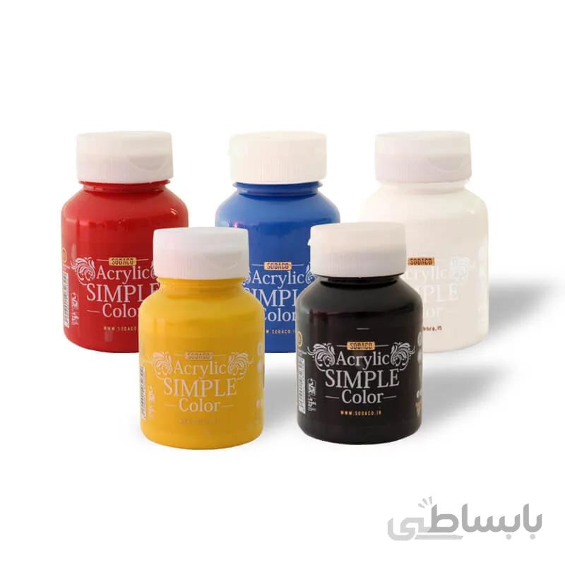 رنگ اكريليک ساده 125ml سوداكو