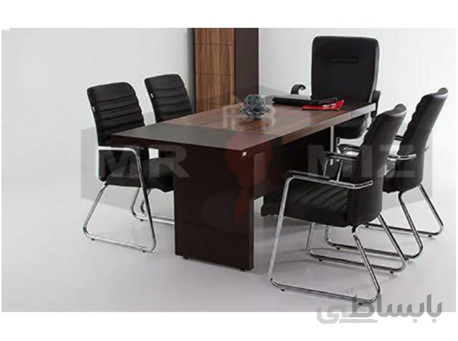 میز کنفرانس دو تیکه دورنگ کد d256