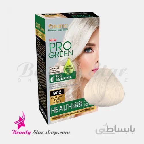 کیت رنگ مو بدون آمونیاک کلینیک شماره 902 بلوند مرواریدی کاملا روشن