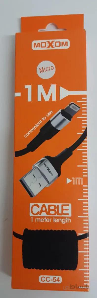 کابل شارژ microUSB برند موکسوم moxom