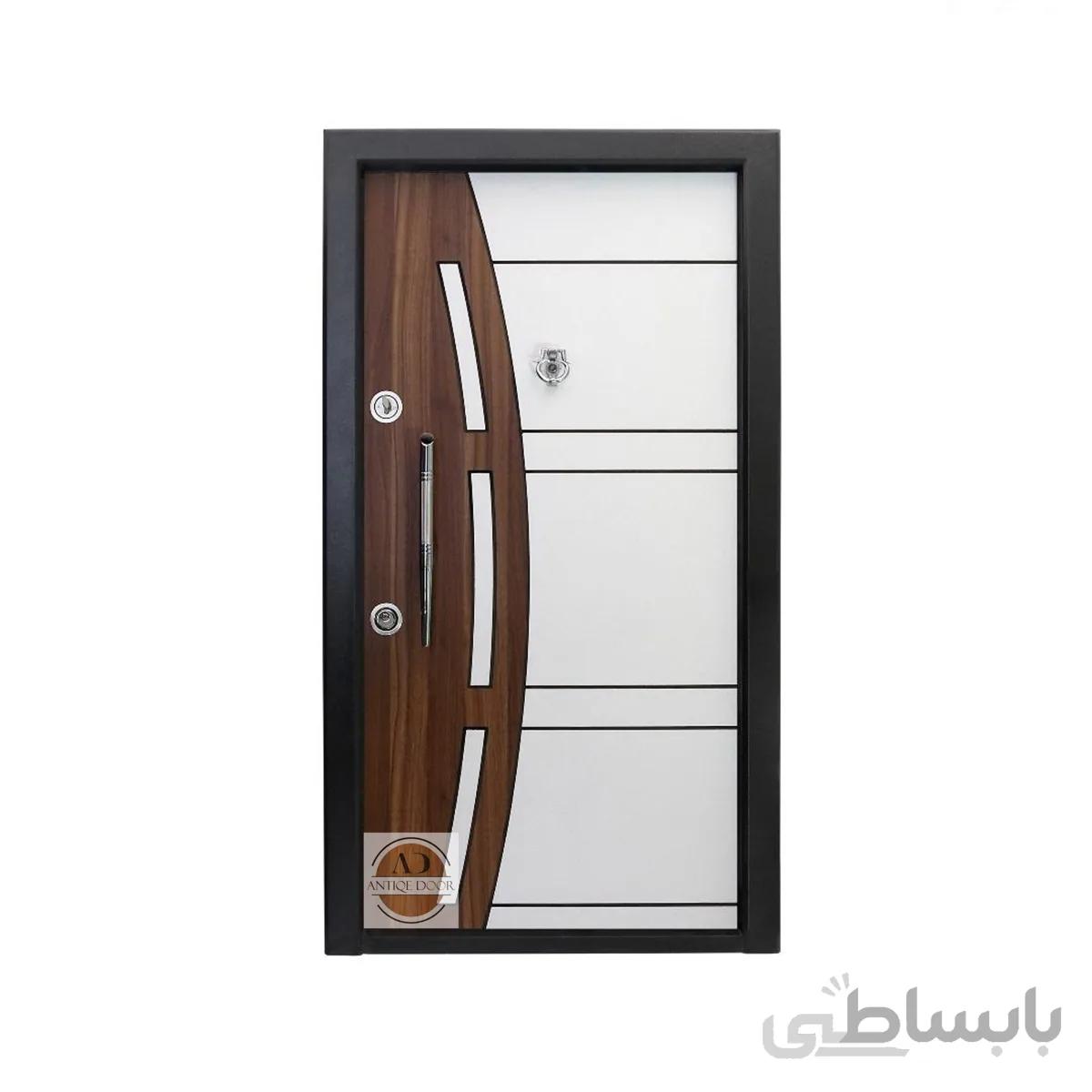 درب ضد سرقت لامینوکس طرح کمان کد MT227 - 105*210 / راست بازشو