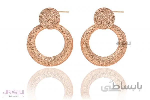 گوشواره مدل گرد فلزی کد erw0010